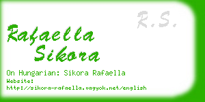 rafaella sikora business card